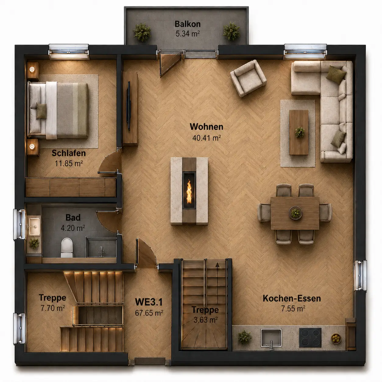 1 Etage