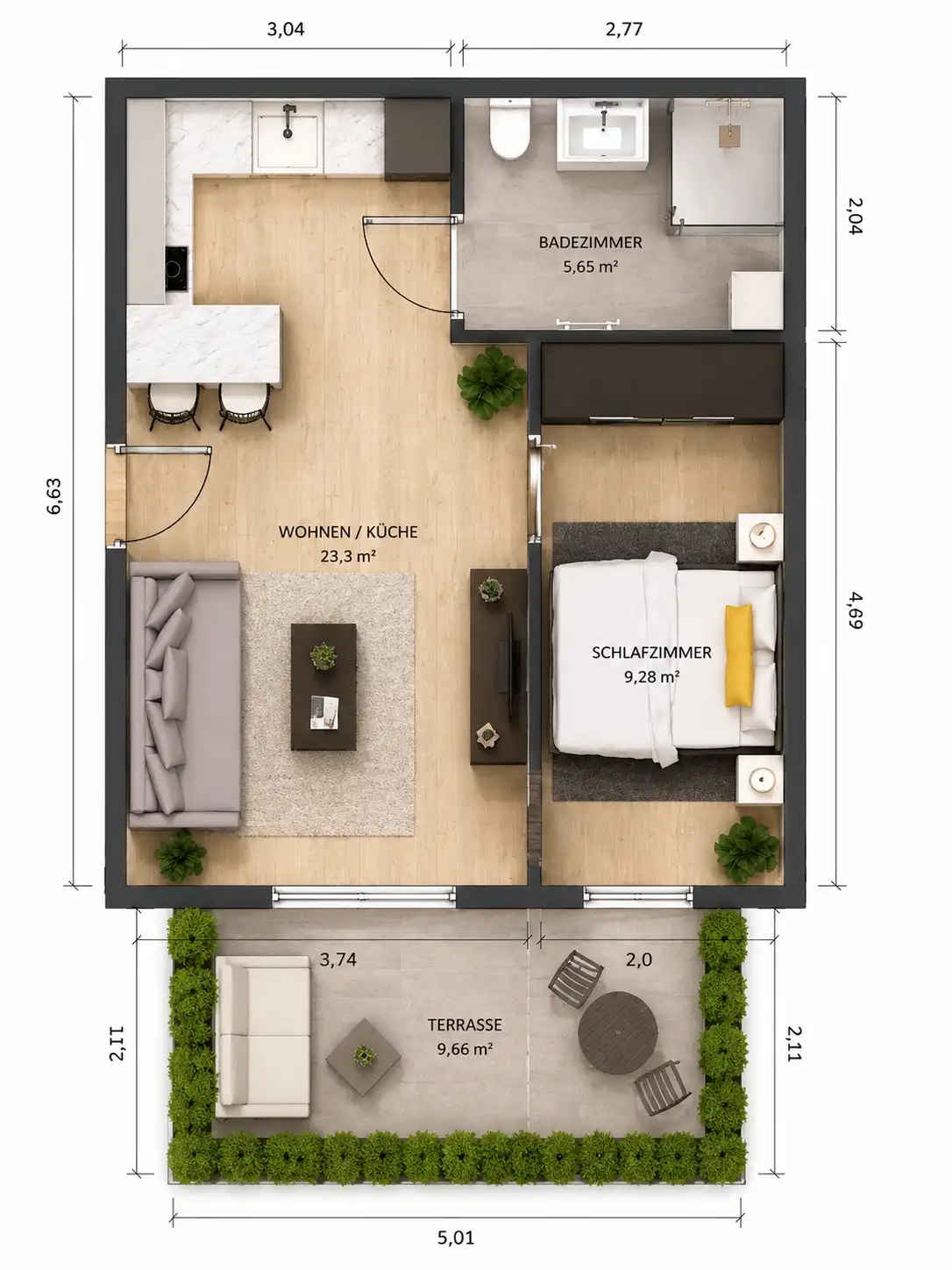 Grundriss 3d